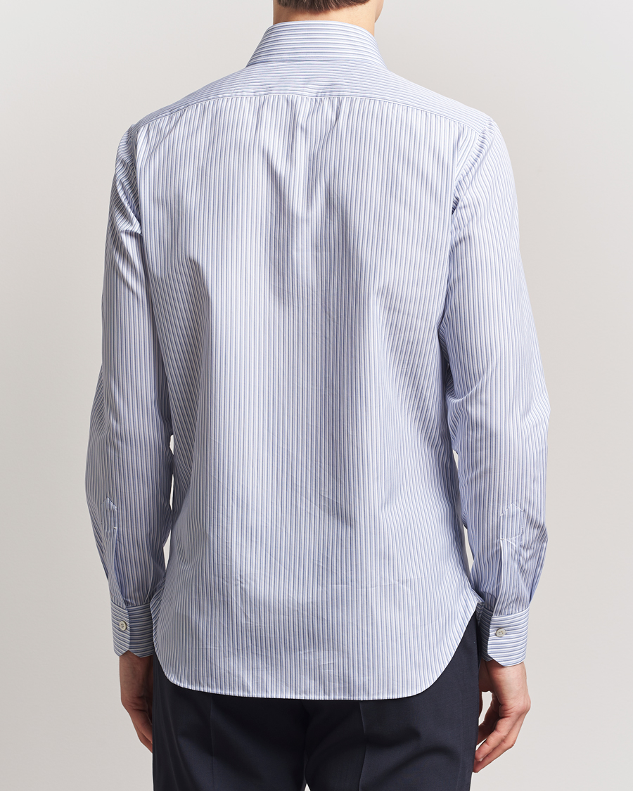 Herren | Hemden | Kiton | Slim Fit Dress Shirt Light Blue Stripe