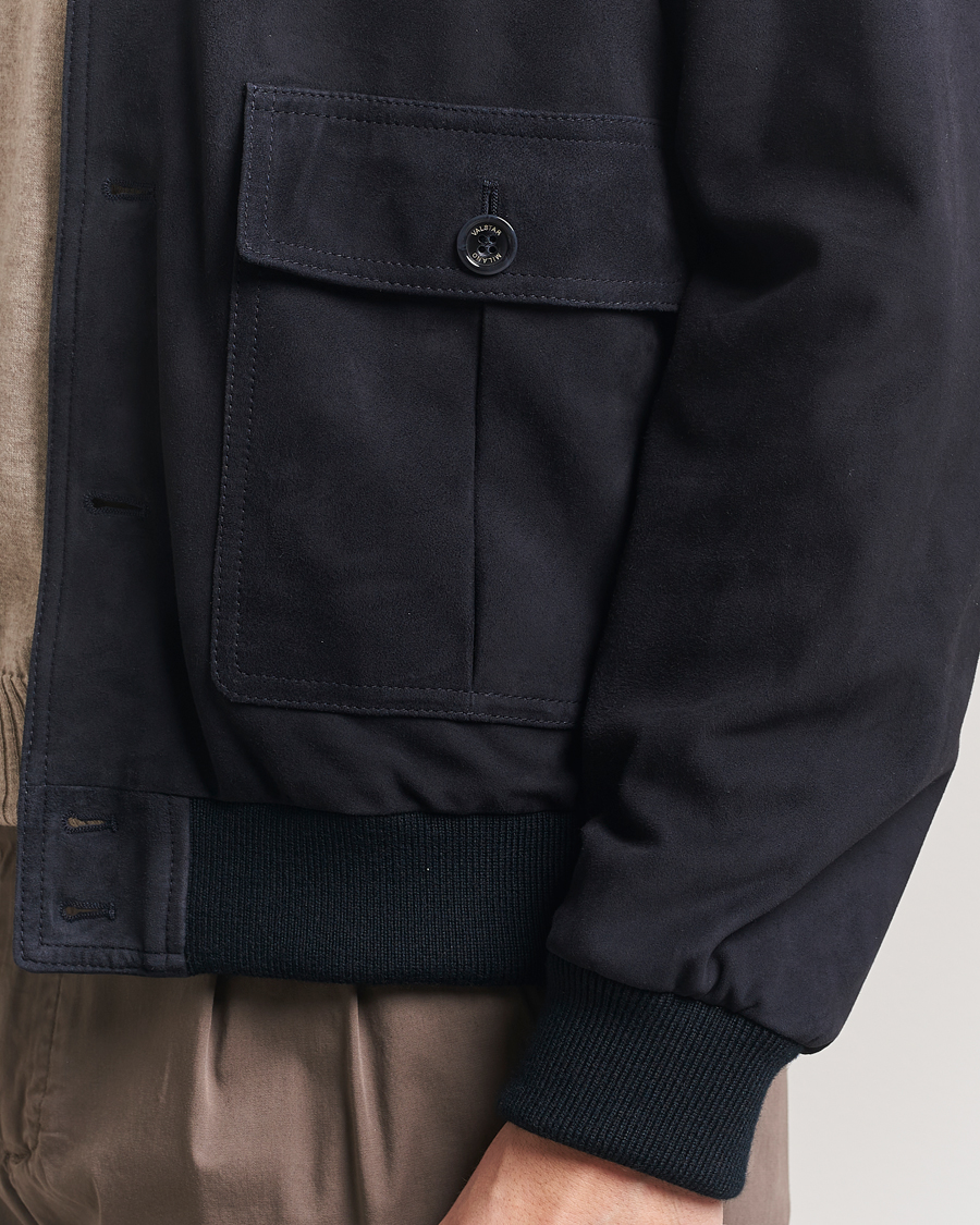 Herren | Jacken | Valstar | Valstarino Suede Jacket Navy