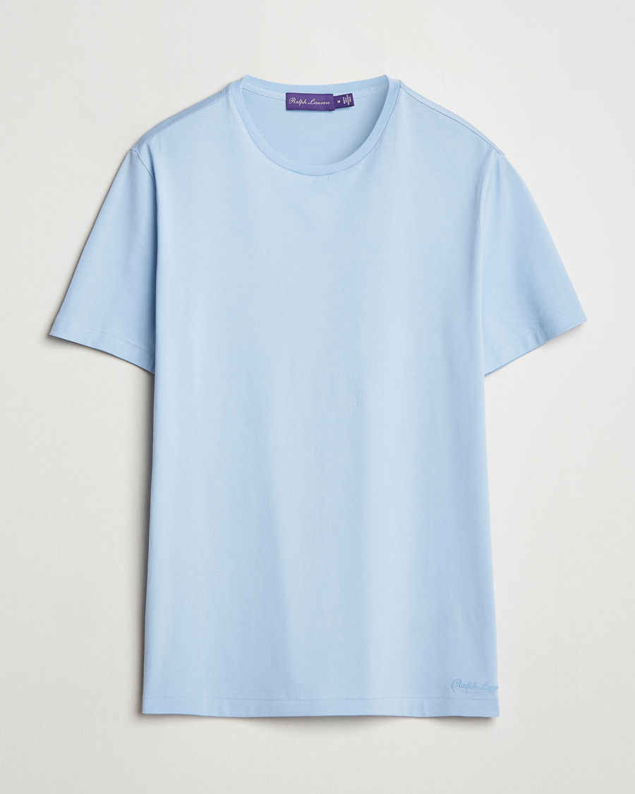 Herren | T-Shirts | Ralph Lauren Purple Label | Short Sleeve T-Shirt Chambray