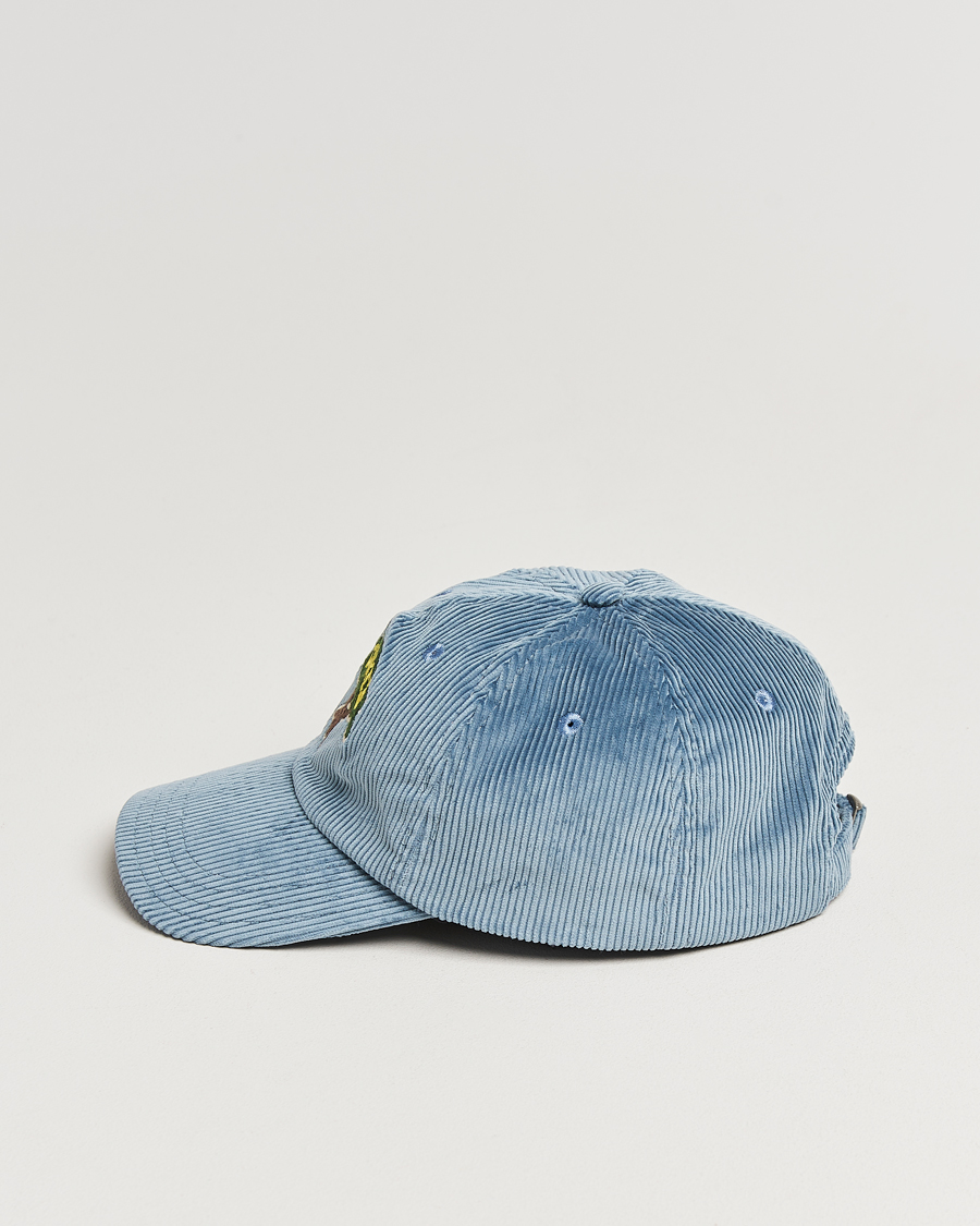 Herren | Drake's Drake´s Tree Baseball Cap Cornflower Blue | Drake's | Drake´s Tree Baseball Cap Cornflower Blue