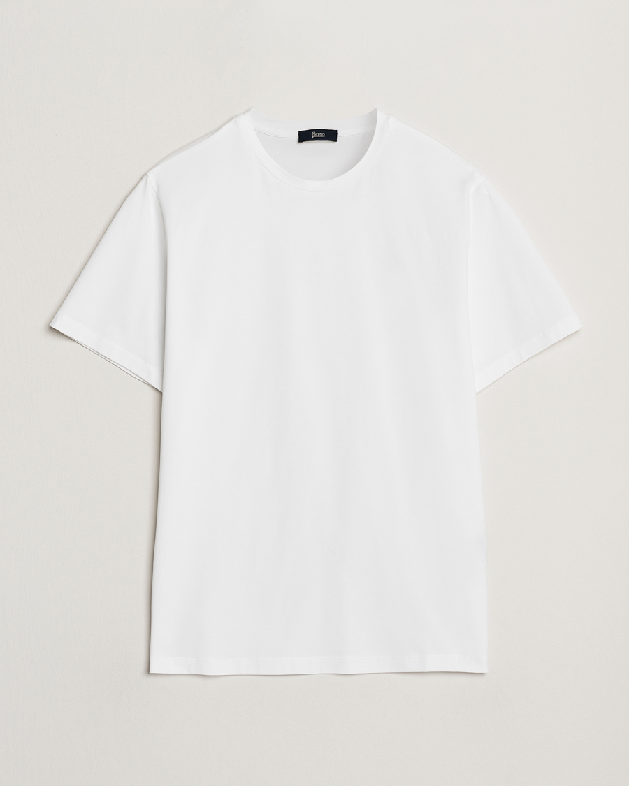 Herren | T-Shirts | Herno | Cotton/Stretch T-Shirt White