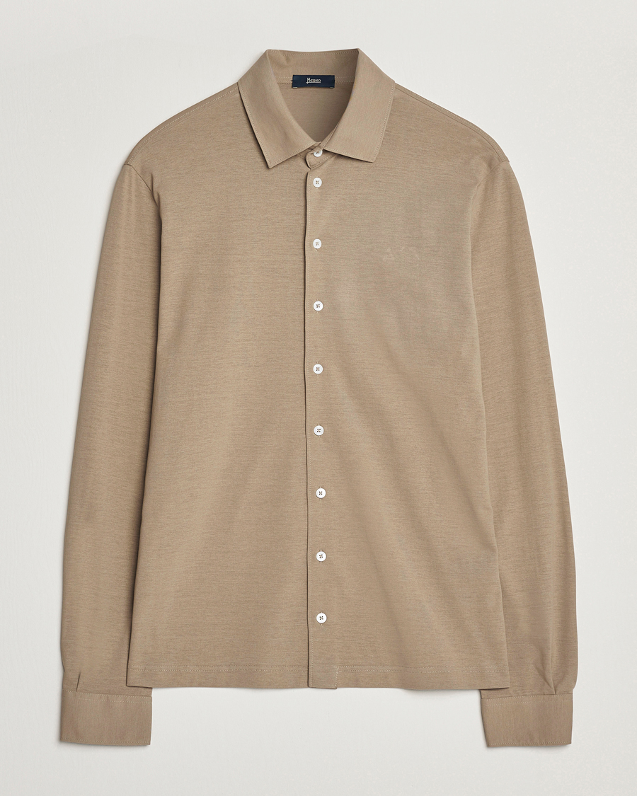 Herren | Hemden | Herno | Cotton Crepe Shirt Olive