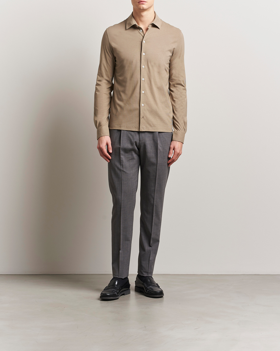 Herren | Hemden | Herno | Cotton Crepe Shirt Olive