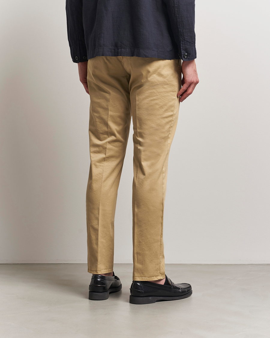 Herren | Hosen | Incotex | Slim Fit Garment Dyed Slacks Beige