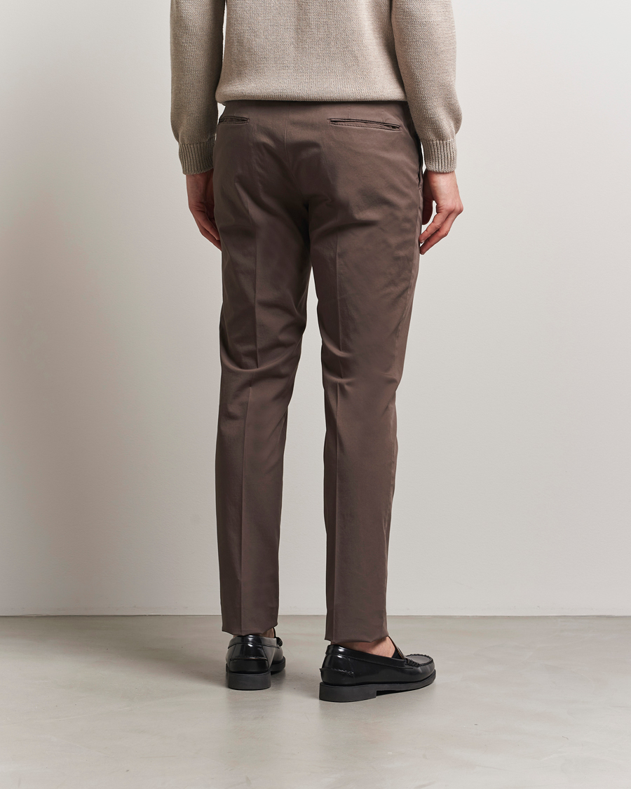 Herren | Hosen | Incotex | Slim Fit Comfort Chinos Brown