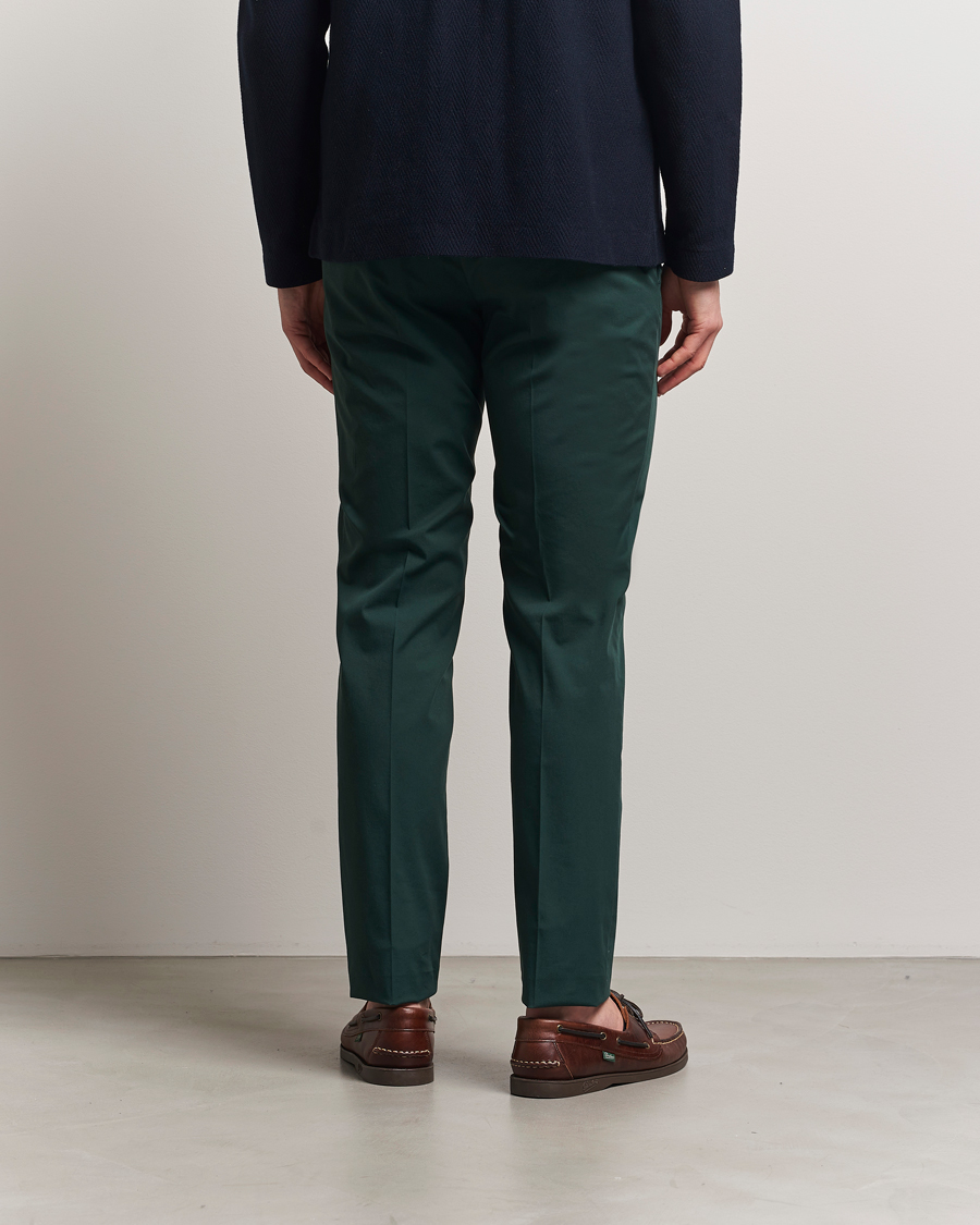 Herren | Hosen | Incotex | Slim Fit Comfort Chinos Dark Green