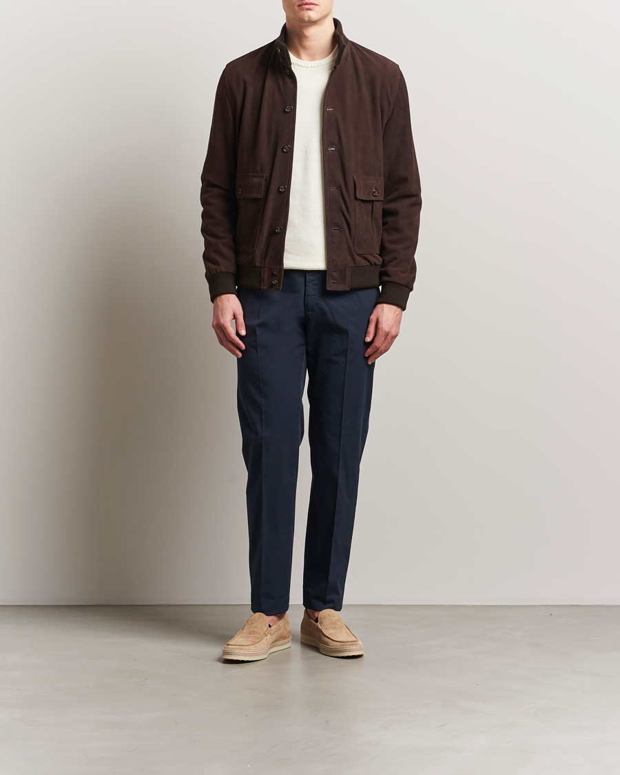 Herren | Hosen | Incotex | Regular Fit Comfort Chinos Navy