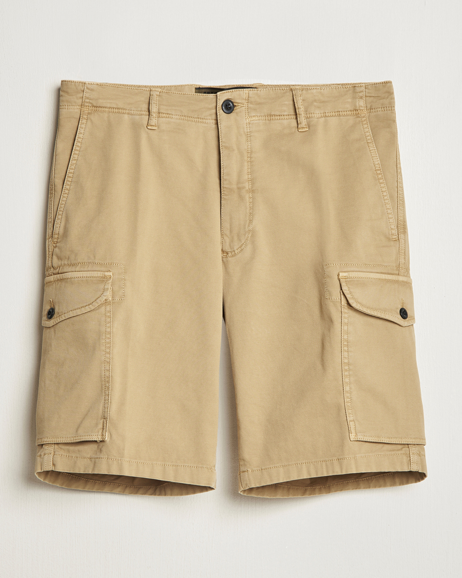 Herren | Shorts | Incotex | Cotton Cargo Shorts Beige