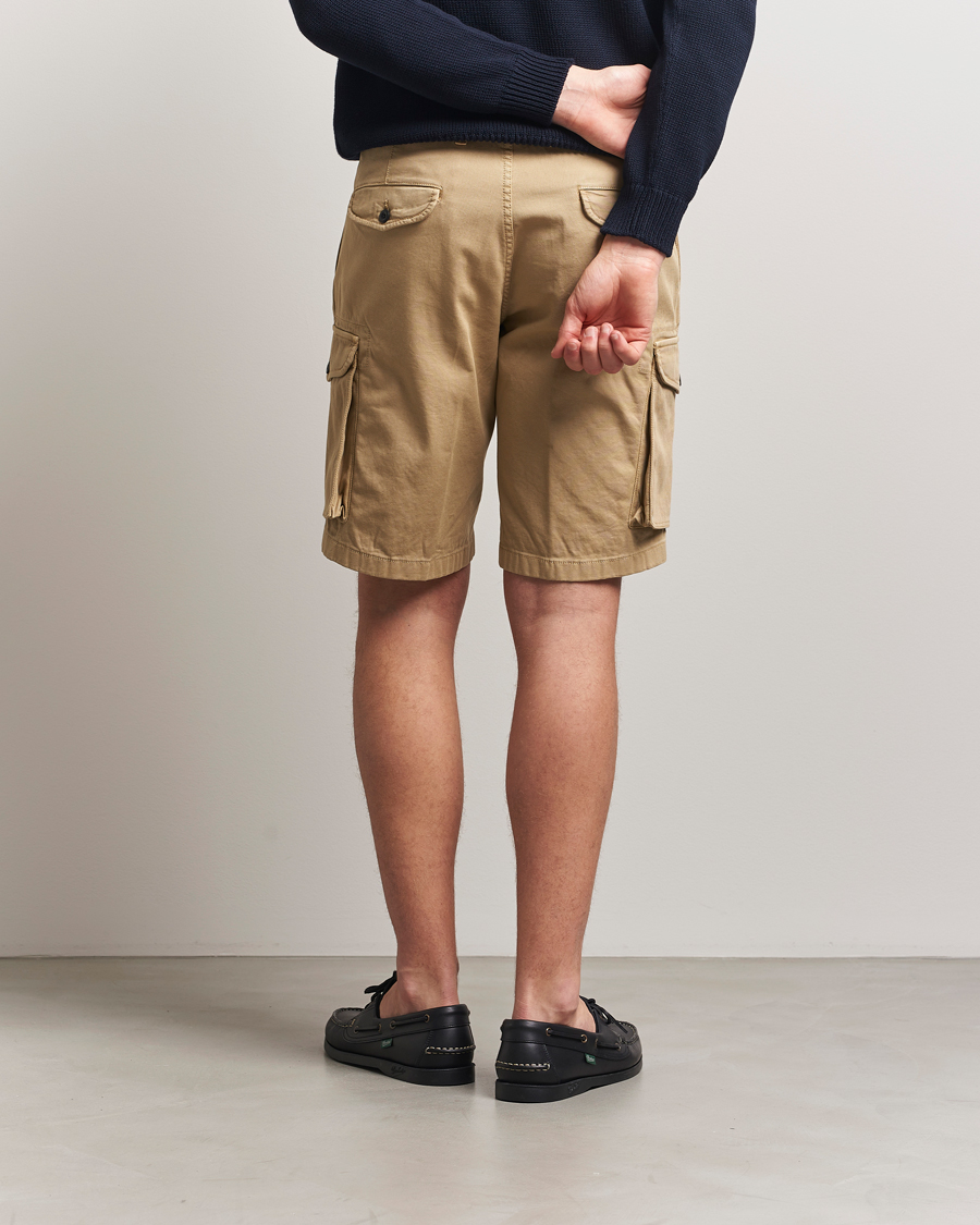 Herren | Shorts | Incotex | Cotton Cargo Shorts Beige