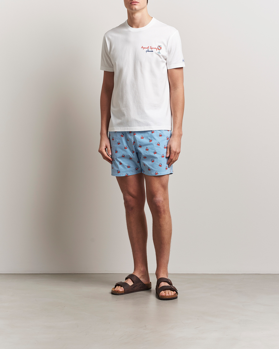 Herren | T-Shirts | MC2 Saint Barth | Printed Cotton T-Shirt Spritz Please