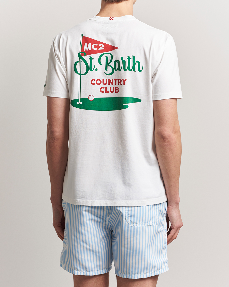 Herren | T-Shirts | MC2 Saint Barth | Printed Cotton T-Shirt Country Golf