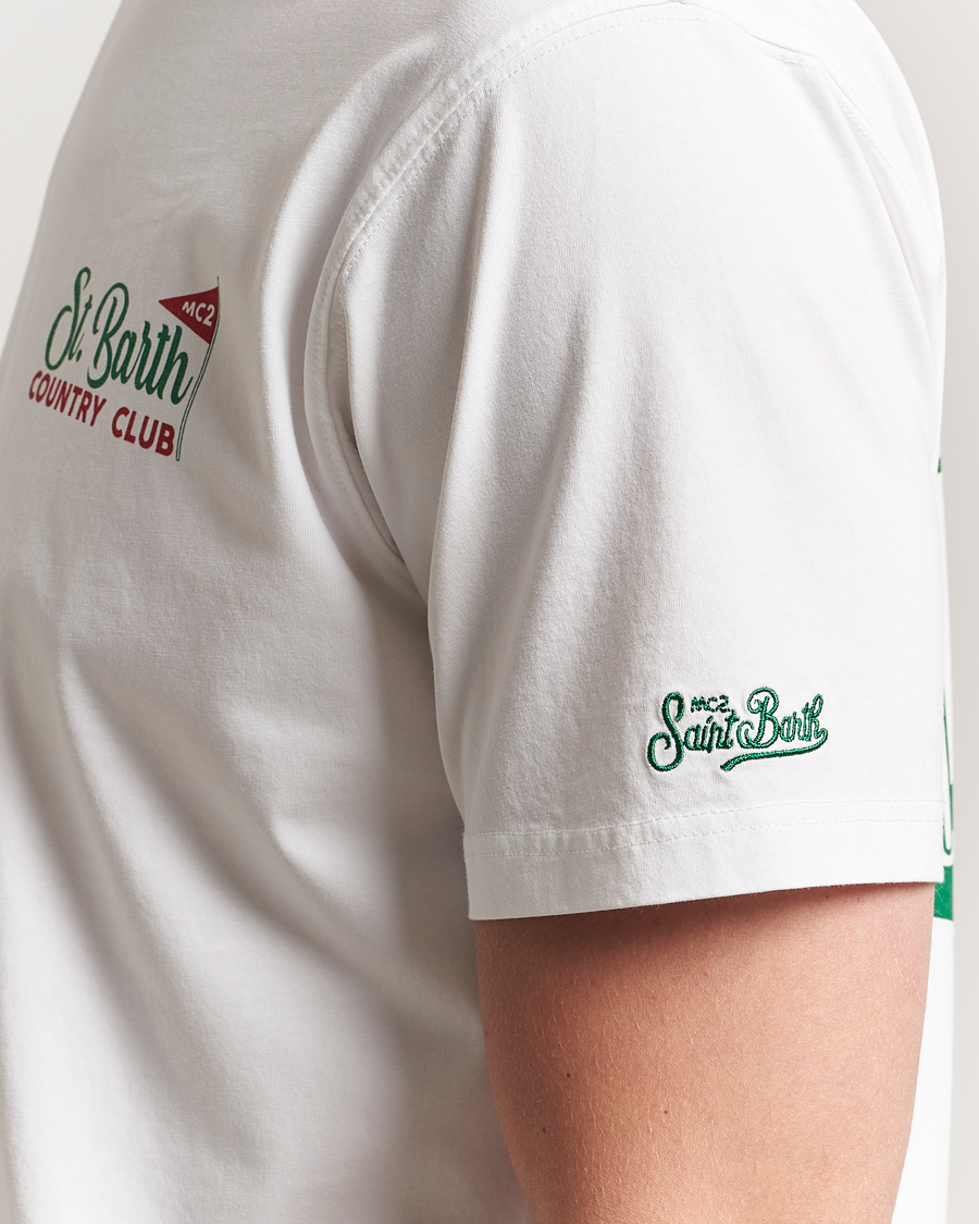 Herren | T-Shirts | MC2 Saint Barth | Printed Cotton T-Shirt Country Golf