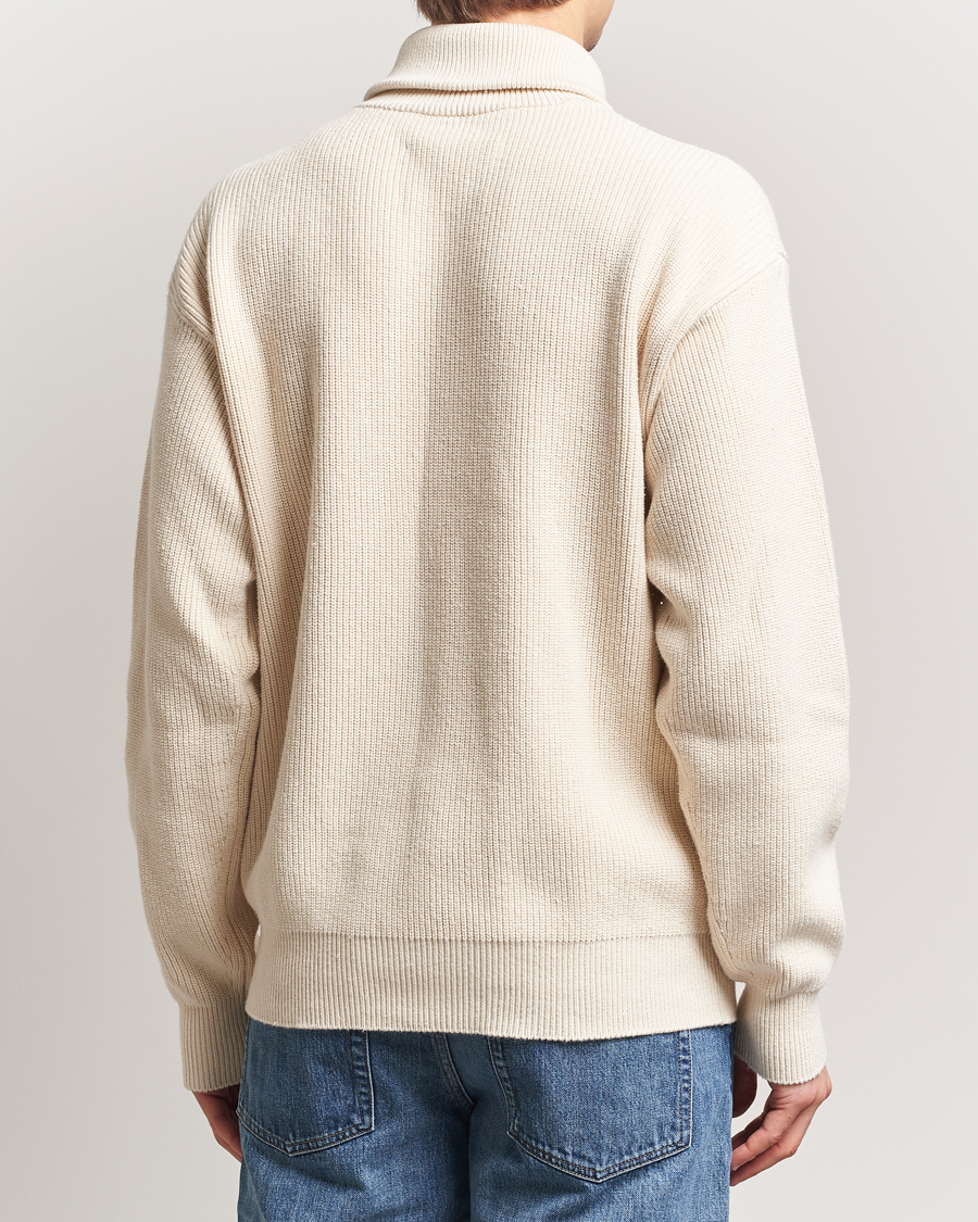Herren | Pullover | Jil Sander | Rib Full Zip Cardigan Porcelain