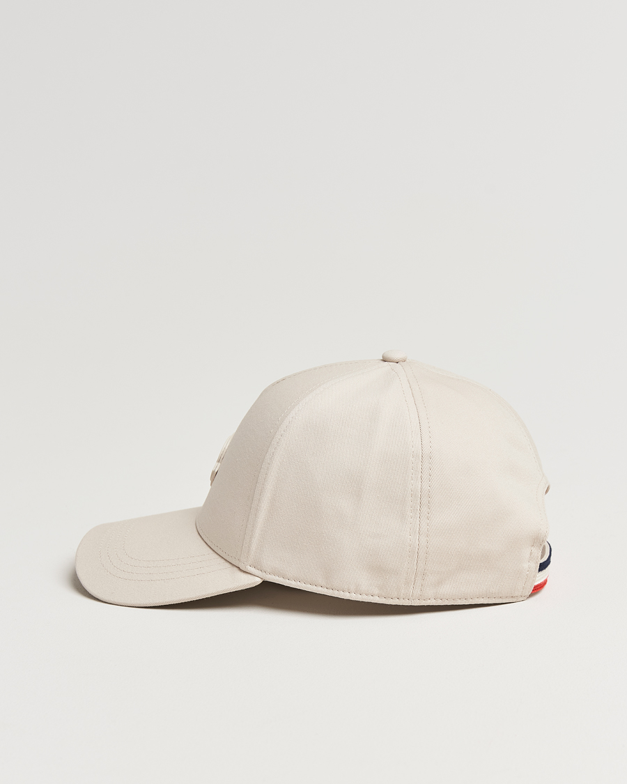 Herren | Moncler Tonal Logo Cap Beige | Moncler | Tonal Logo Cap Beige
