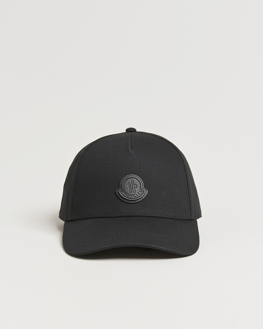 Herren | Moncler Tonal Logo Cap Black | Moncler | Tonal Logo Cap Black