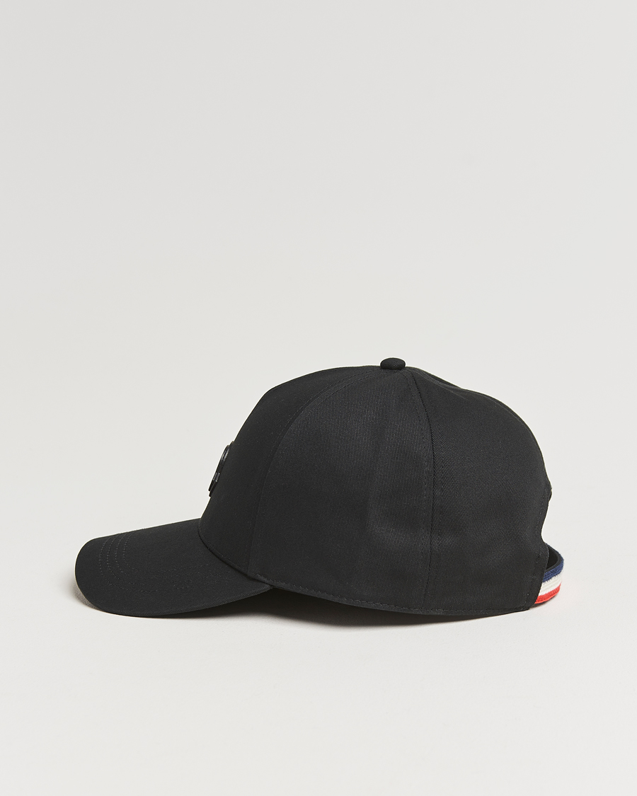 Herren | Moncler Tonal Logo Cap Black | Moncler | Tonal Logo Cap Black