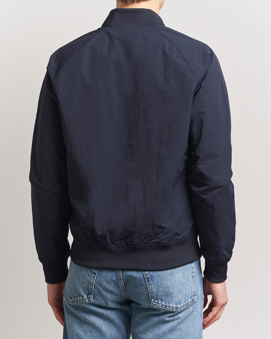 Herren | Jacken | Fred Perry | Textured Tennis Bomber Jacket Navy