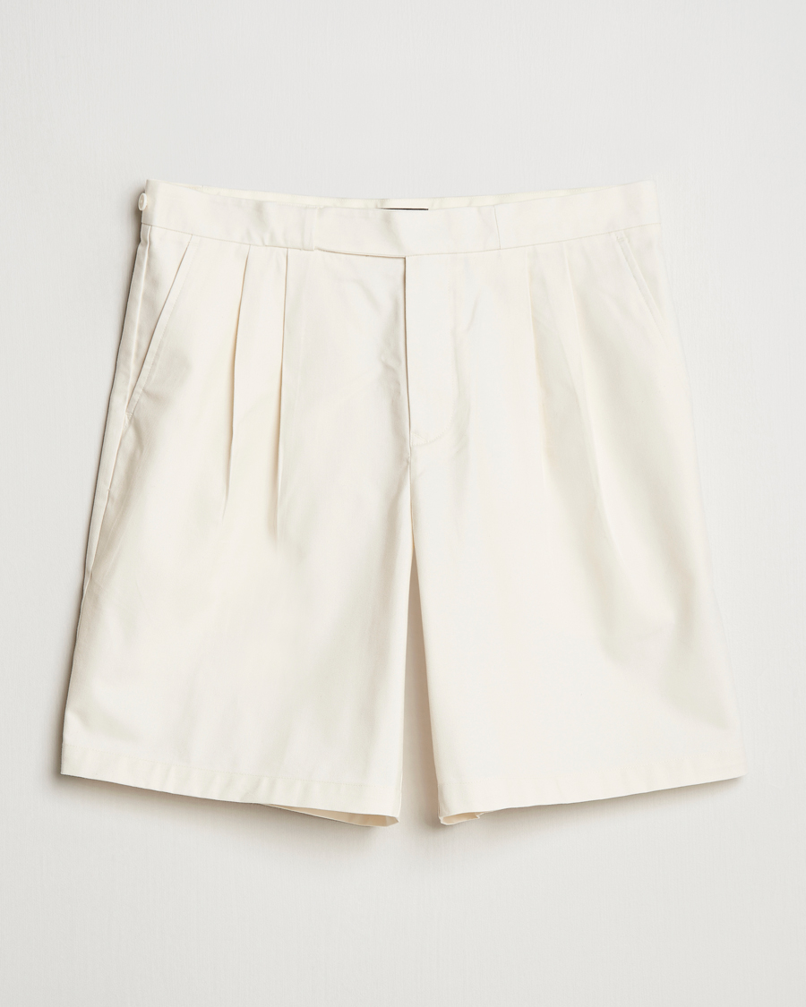 Herren | Shorts | Fred Perry | Twill Pleated Tennis Shorts Ecru
