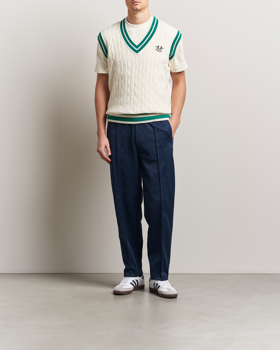 Herren | Hosen | Fred Perry | Two Color Taped Track Pants Tennis Blue
