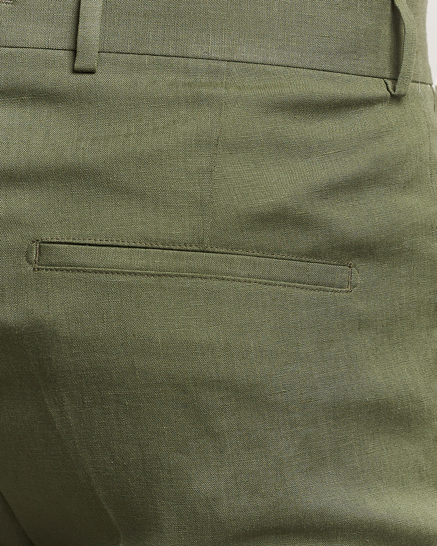Herren | Hosen | J.Lindeberg | Grant Super Linen Pants Olivinie
