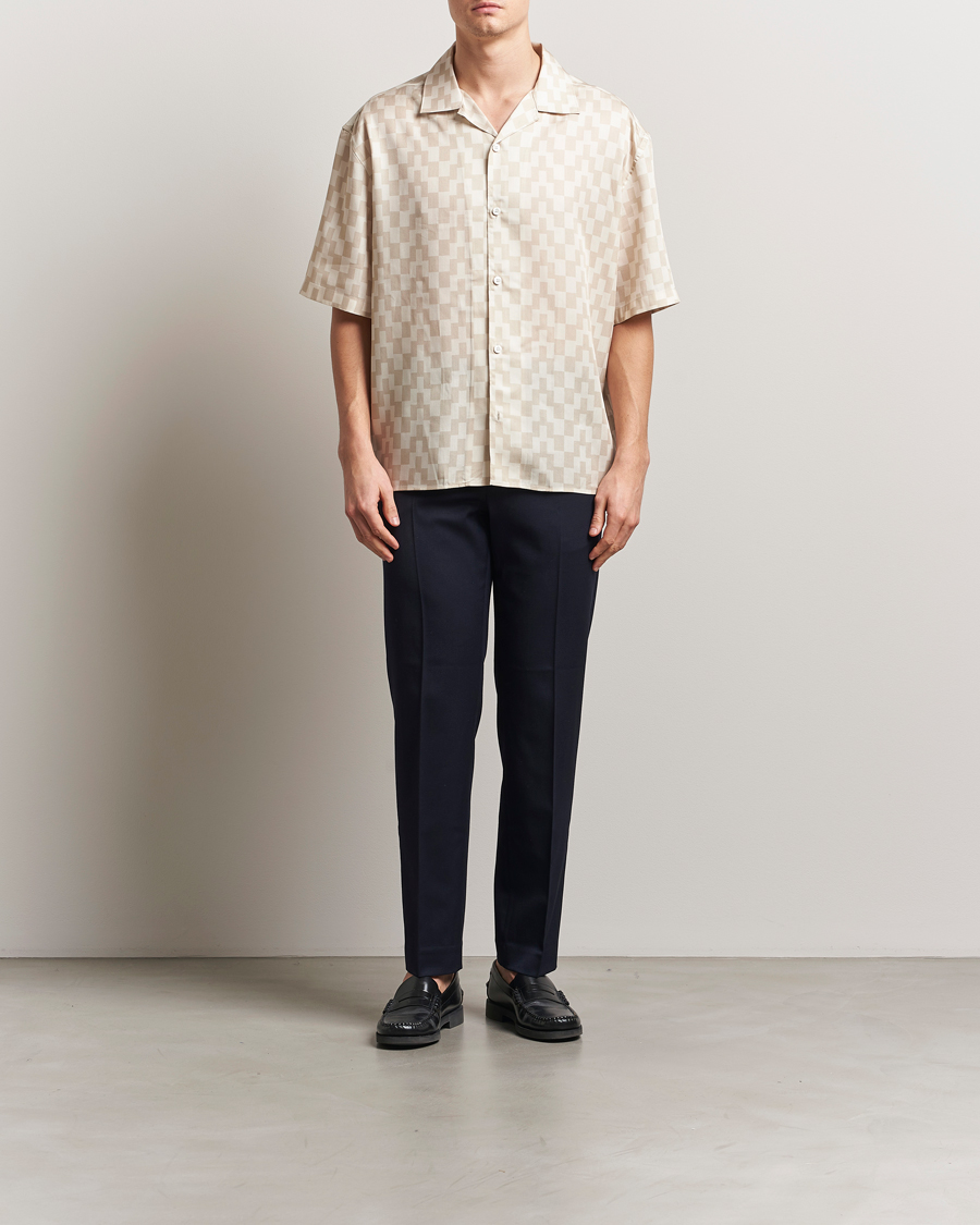 Herren | Hemden | J.Lindeberg | Ellis Stack Bridge Print Shirt Moonbeam