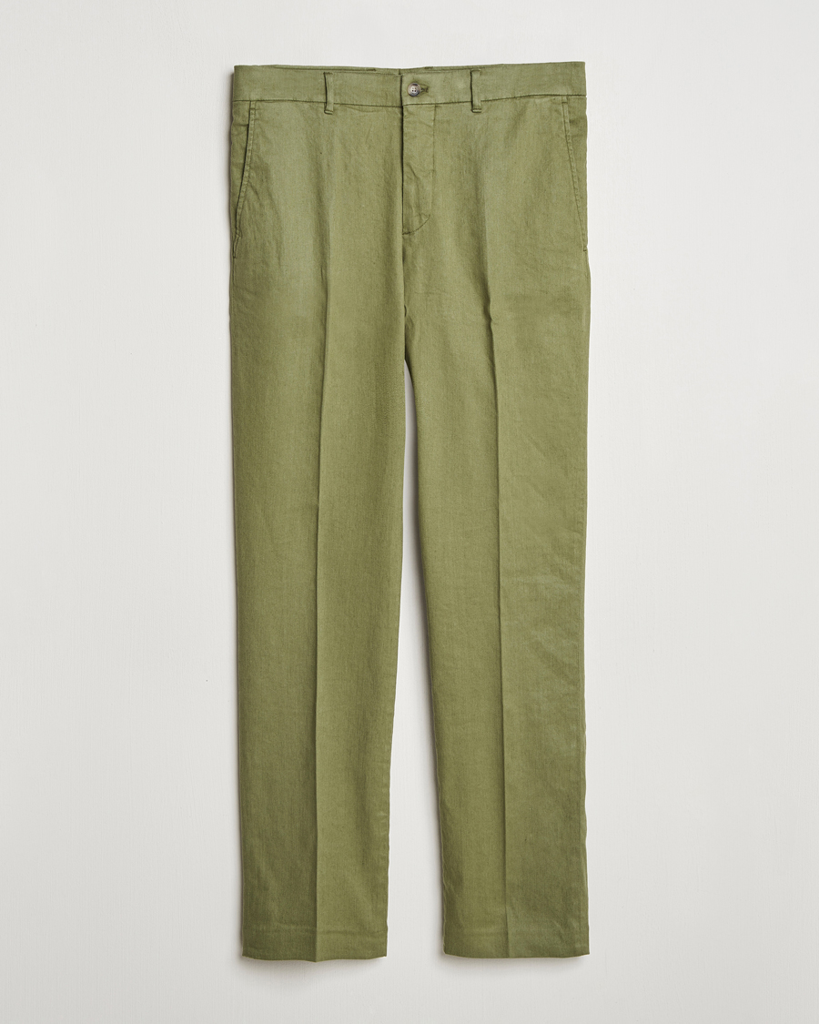 Herren | Hosen | J.Lindeberg | Lois Linen Stretch Pants Olivinie