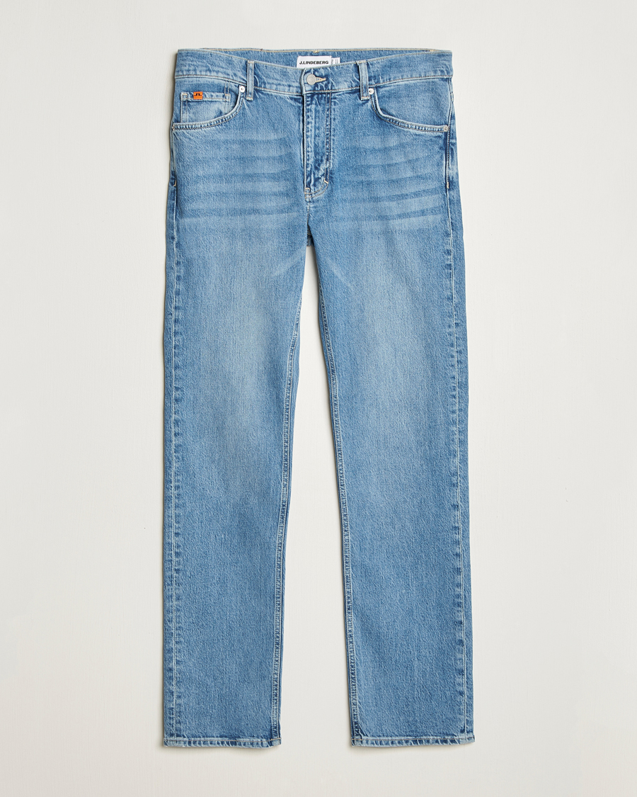 Herren | Jeans | J.Lindeberg | Jax Light Wash Slim Jeans Light Blue