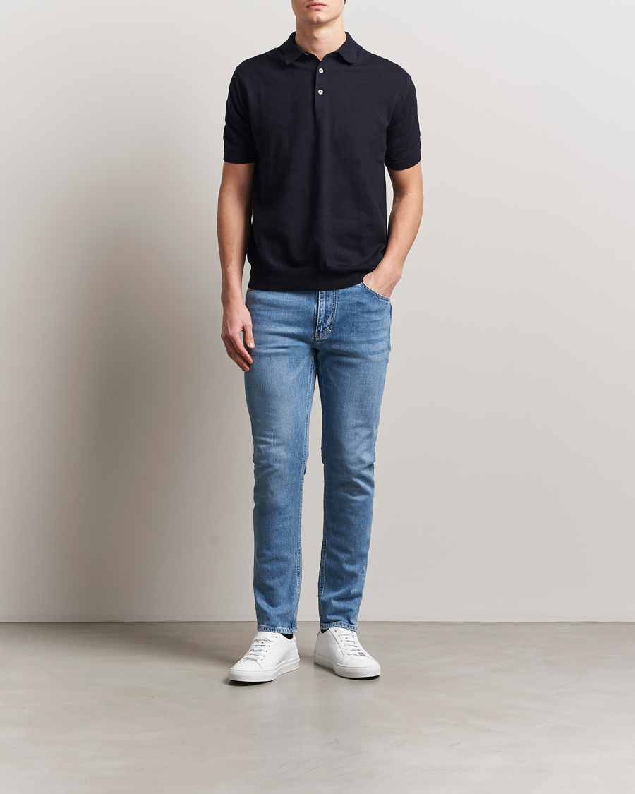 Herren | Jeans | J.Lindeberg | Jax Light Wash Slim Jeans Light Blue