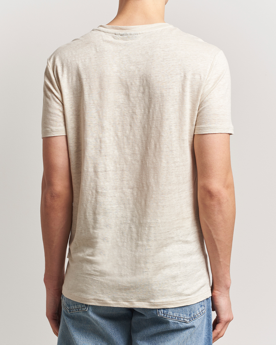 Herren | T-Shirts | J.Lindeberg | Coma Linen T-Shirt Moonbeam