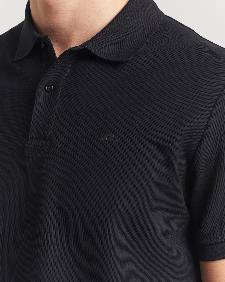 Herren | Poloshirts | J.Lindeberg | Rudy Polo Pique Black