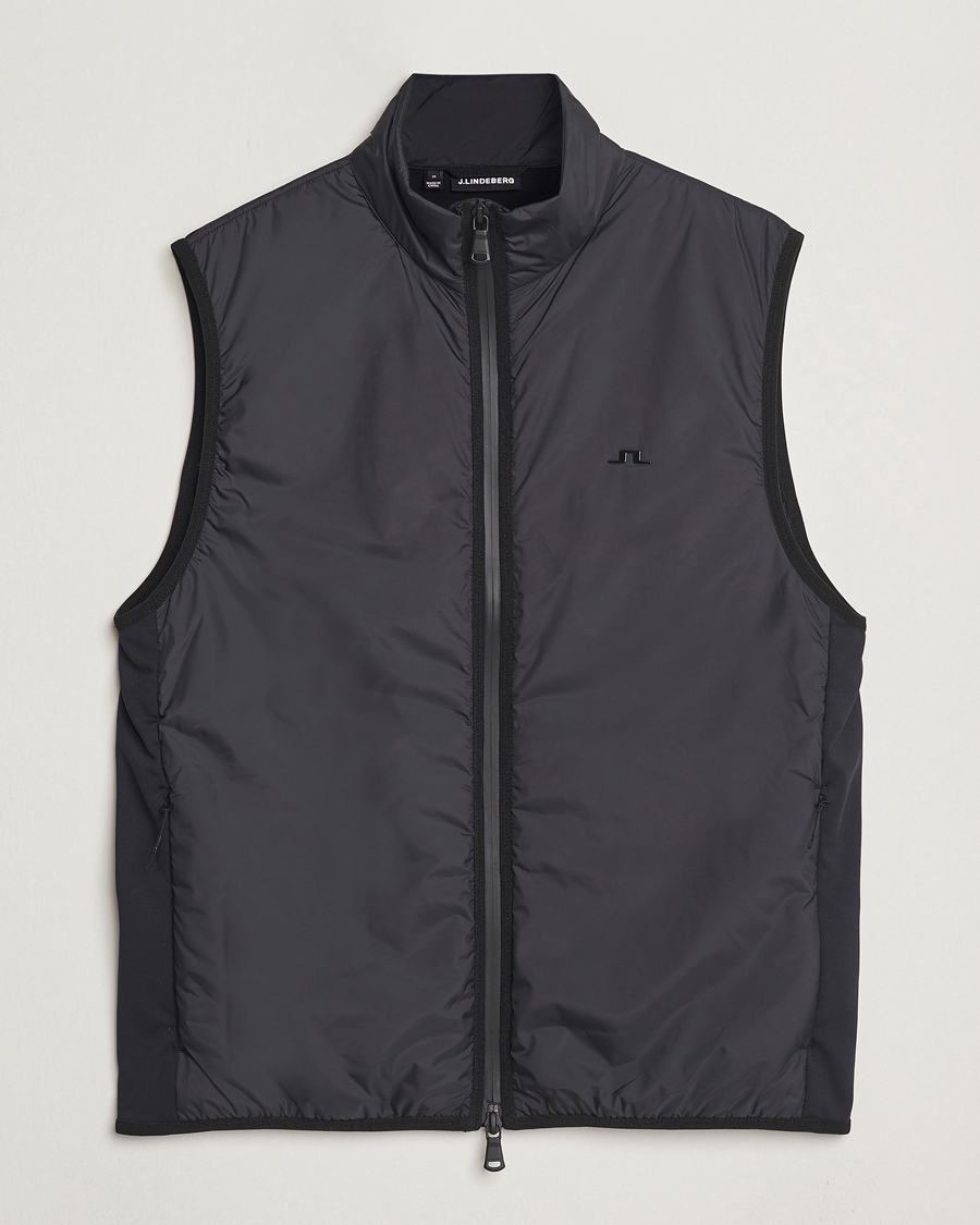 Herren | Pullover | J.Lindeberg | Dobber Hybrid Vest Black