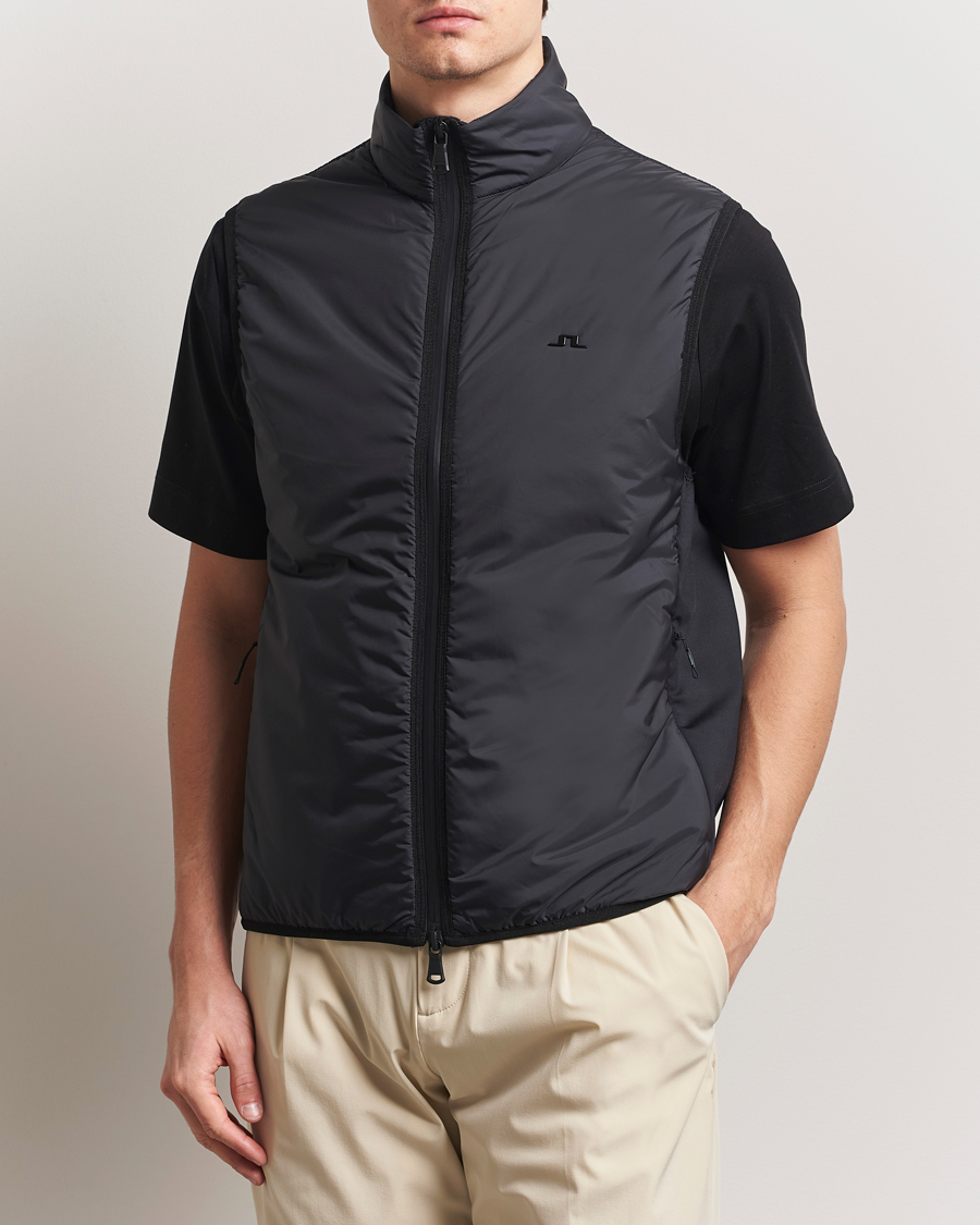 Herren | Pullover | J.Lindeberg | Dobber Hybrid Vest Black