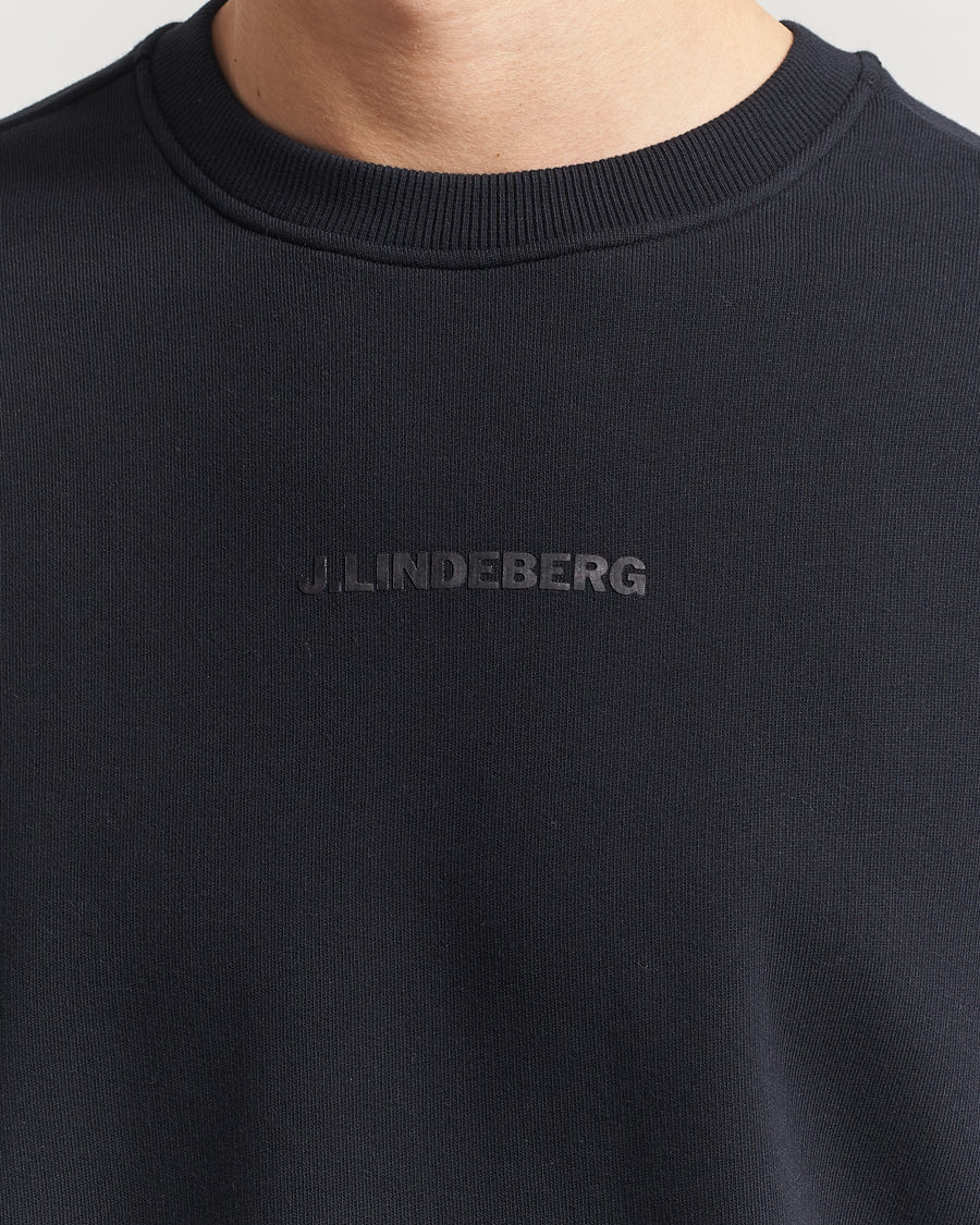 Herren | Pullover | J.Lindeberg | Callan Cotton Crew Neck Black