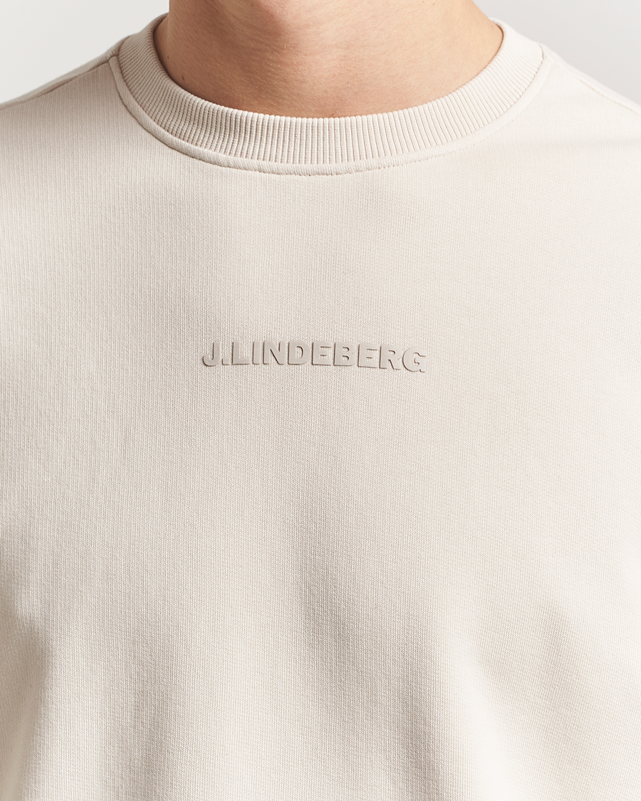 Herren | Pullover | J.Lindeberg | Callan Cotton Crew Neck Moonbeam