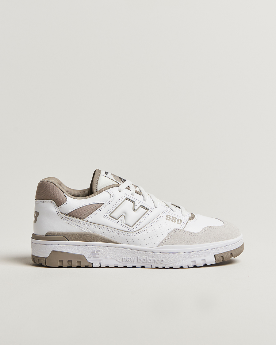 Herren | New Balance 550 Sneakers White/Grey | New Balance | 550 Sneakers White/Grey