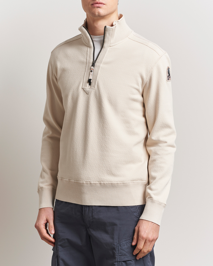 Herren | Pullover | Parajumpers | Lenard Groundfield Half Zip Antique White