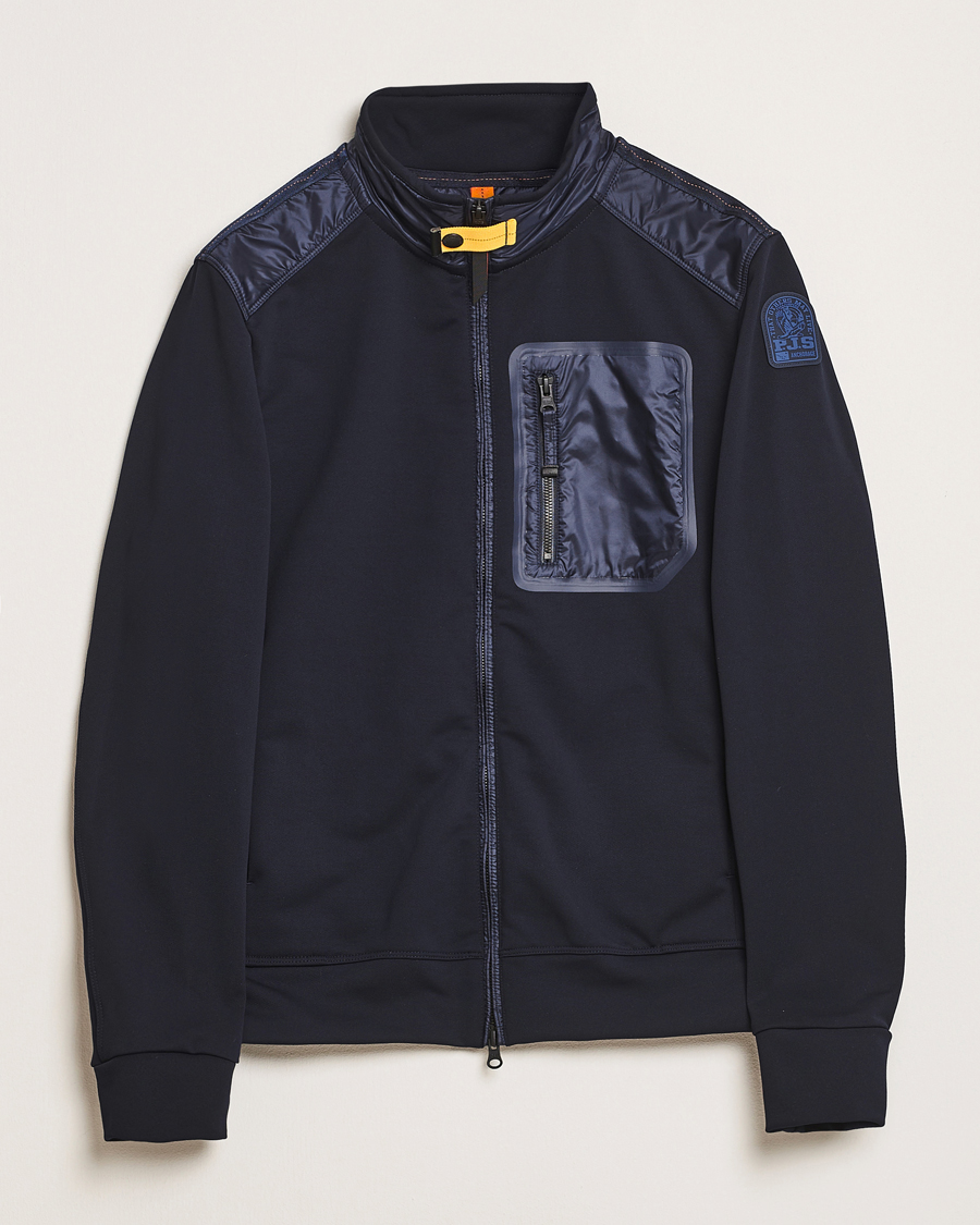 Herren | Jacken | Parajumpers | London Hybrid Fleece Jacket Blue Navy