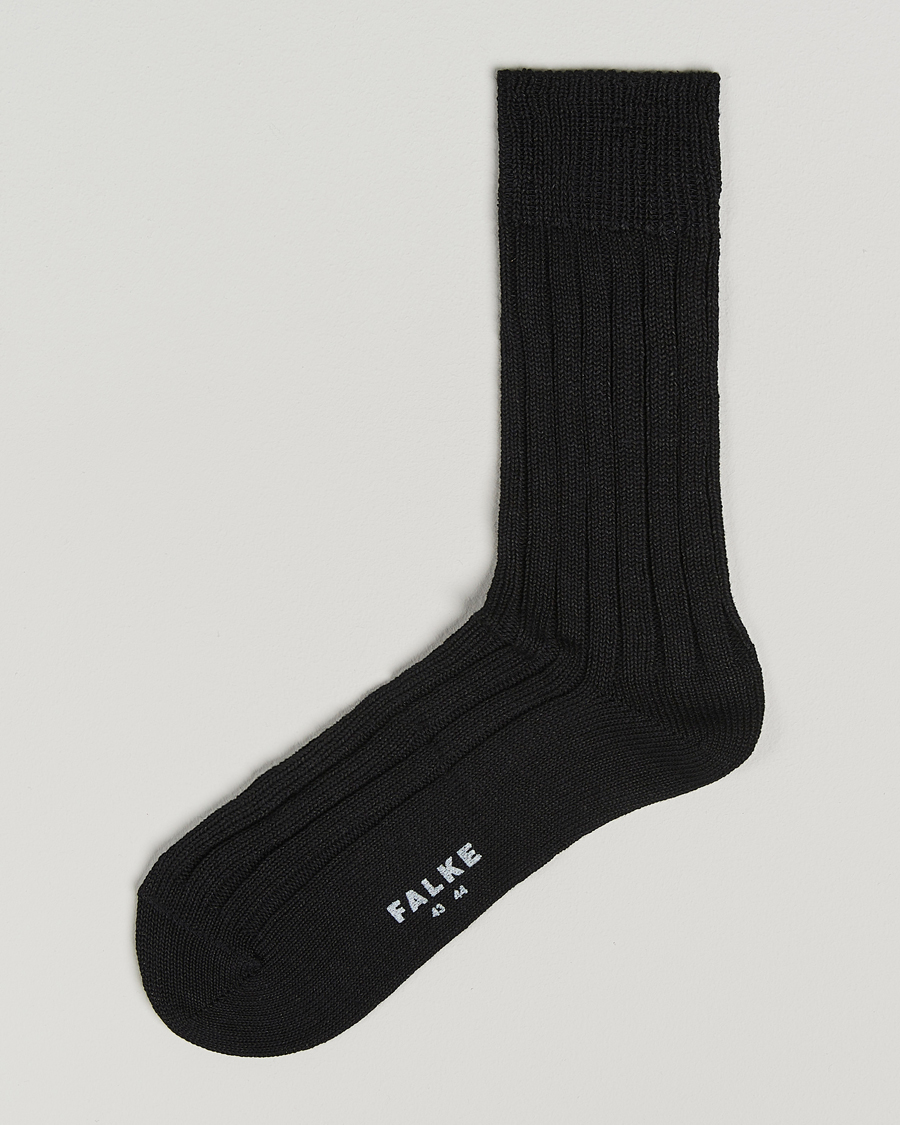 Herren | Unterwäsche | Falke | Bay Linen/Cotton Rib Sock Black
