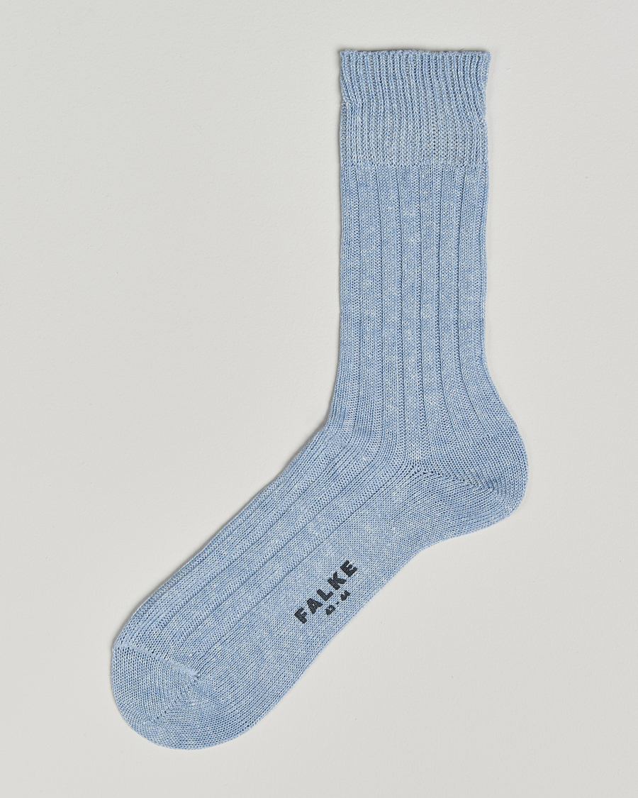 Herren | Unterwäsche | Falke | Bay Linen/Cotton Rib Sock Dream Blue