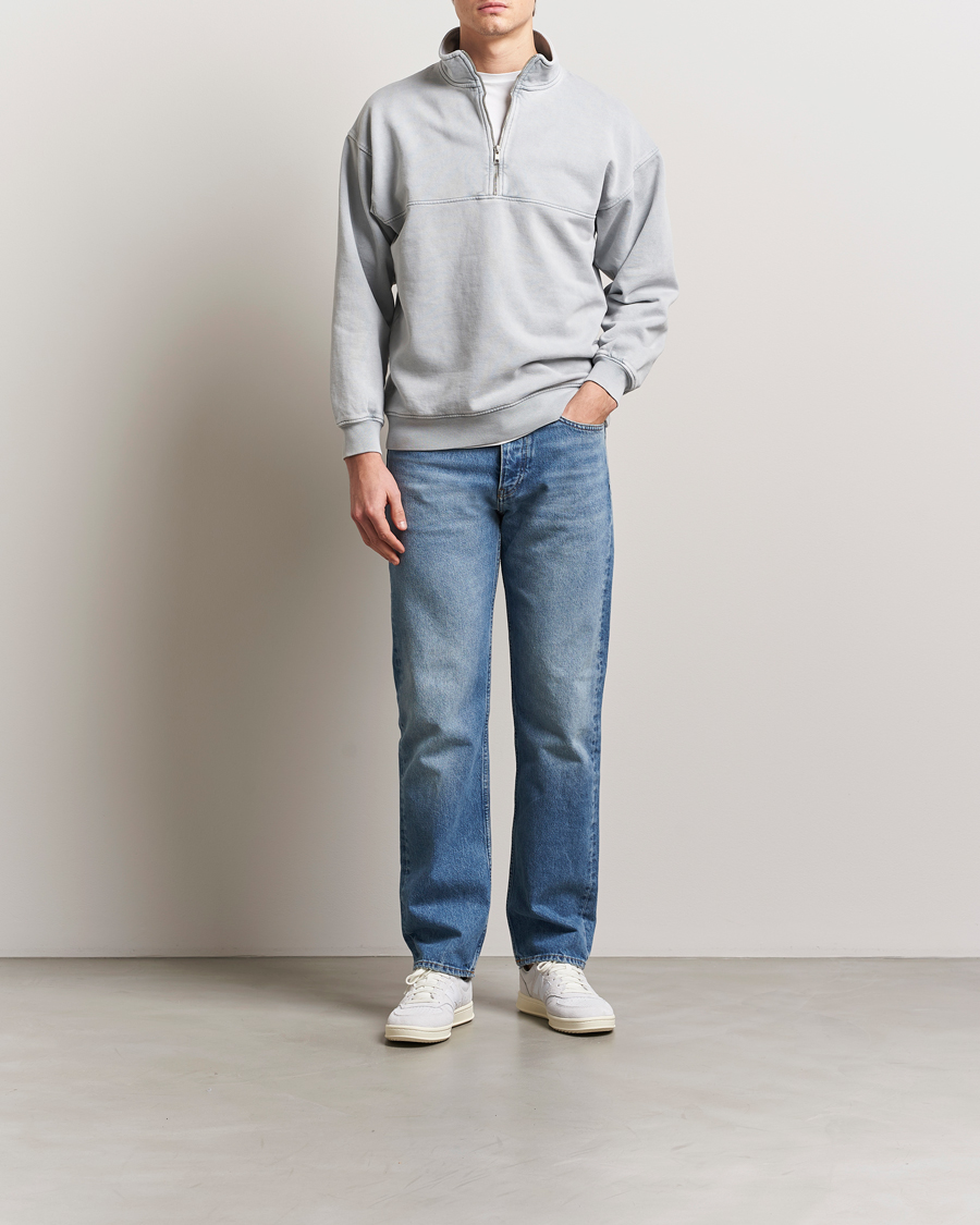 Herren | Pullover | Colorful Standard | Classic Organic Half-Zip Faded Grey