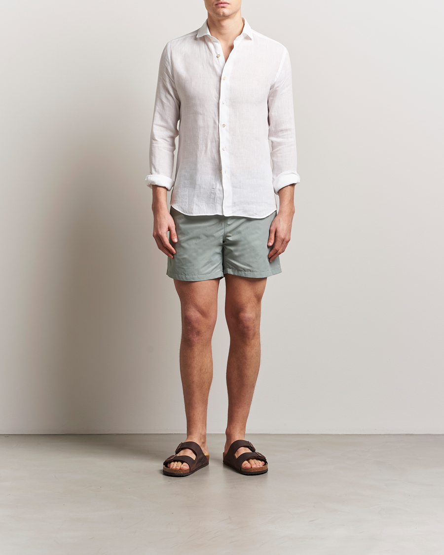 Herren | Badehosen | Colorful Standard | Classic Organic Swim Shorts Steel Blue