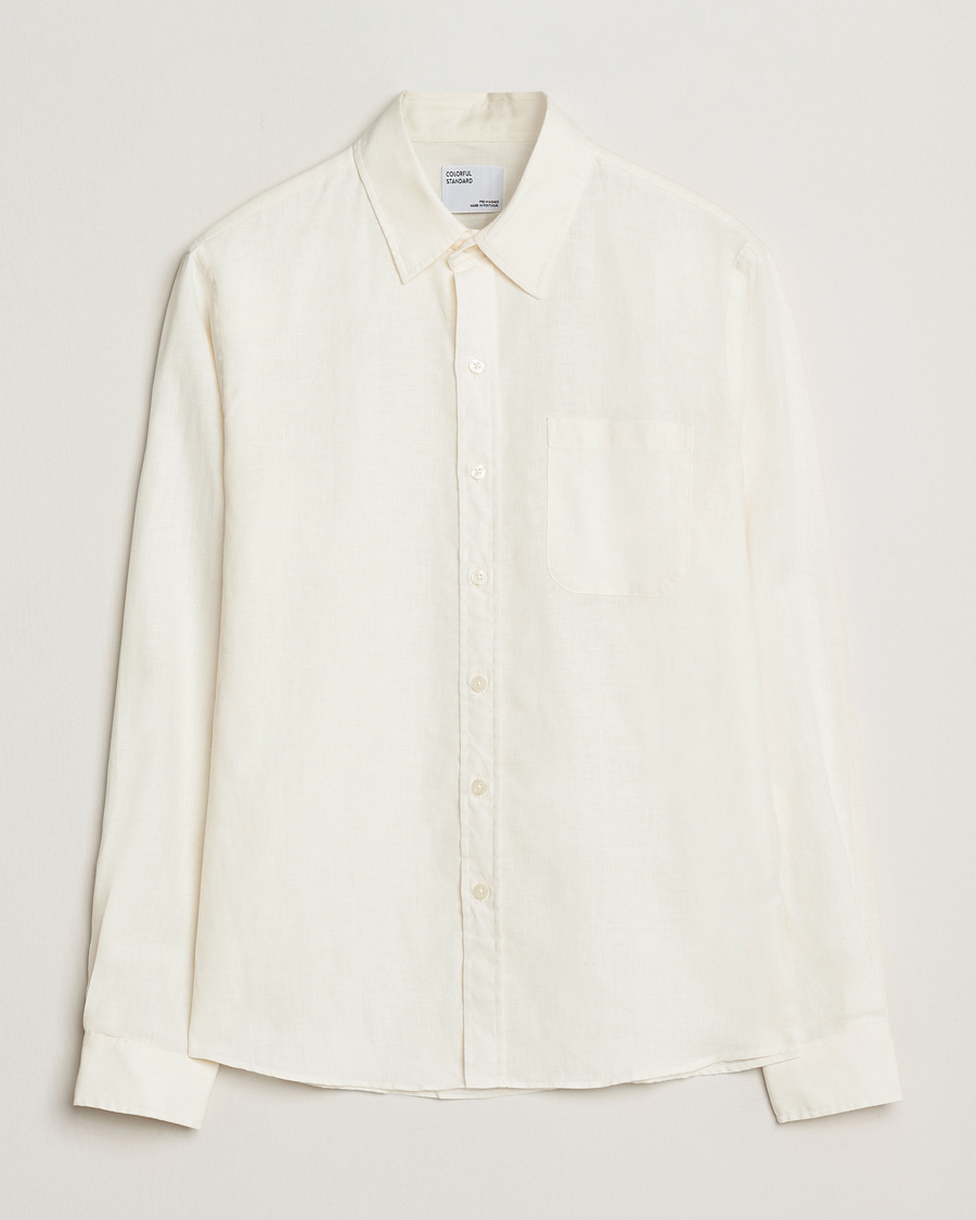 Herren | Hemden | Colorful Standard | Garment Dyed Linen Shirt Ivory White