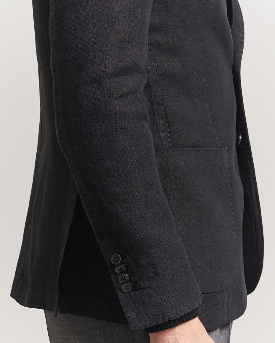 Herren | Sakkos | L.B.M. 1911 | Jack Regular Fit Linen Blazer Black