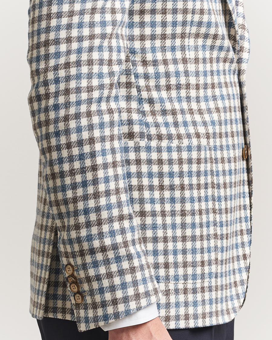 Herren | Sakkos | L.B.M. 1911 | Jack Regular Fit Checked Blazer Blue/Brown