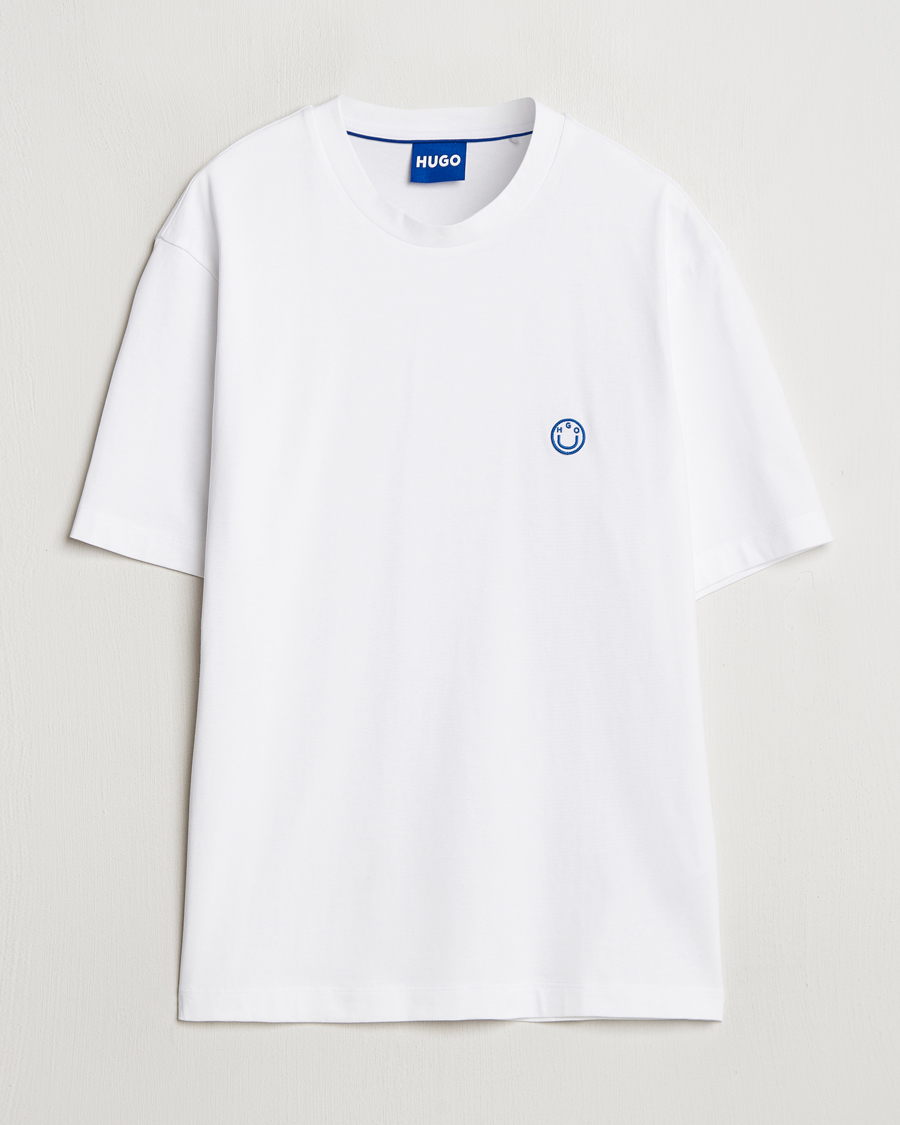 Herren | T-Shirts | HUGO | Niley Smiley Logo T-Shirt White