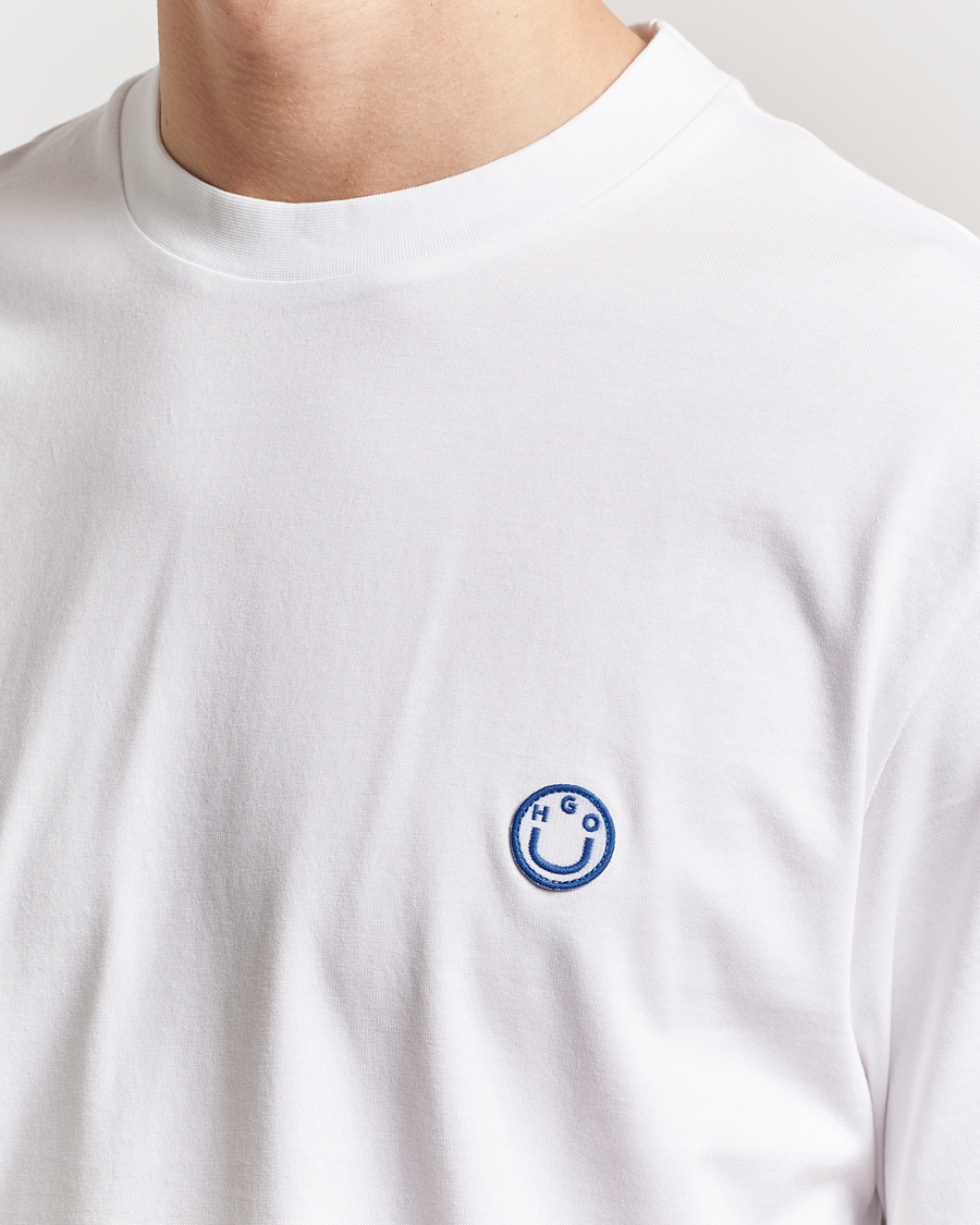 Herren | T-Shirts | HUGO | Niley Smiley Logo T-Shirt White