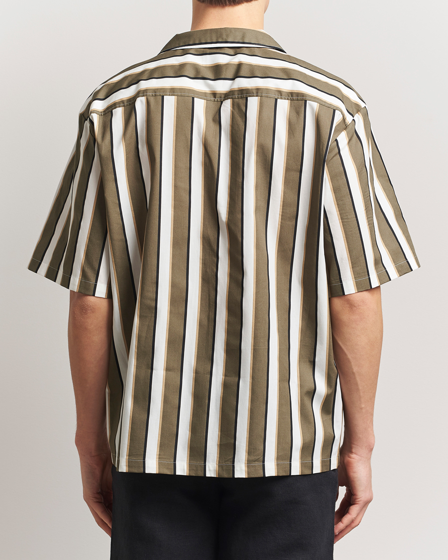 Herren | Hemden | HUGO | Eligino Striped Short Sleeve Shirt Open Green