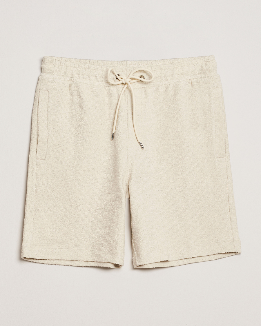 Herren | Shorts | BOSS BLACK | Leoni Terry Sweatshorts Open White