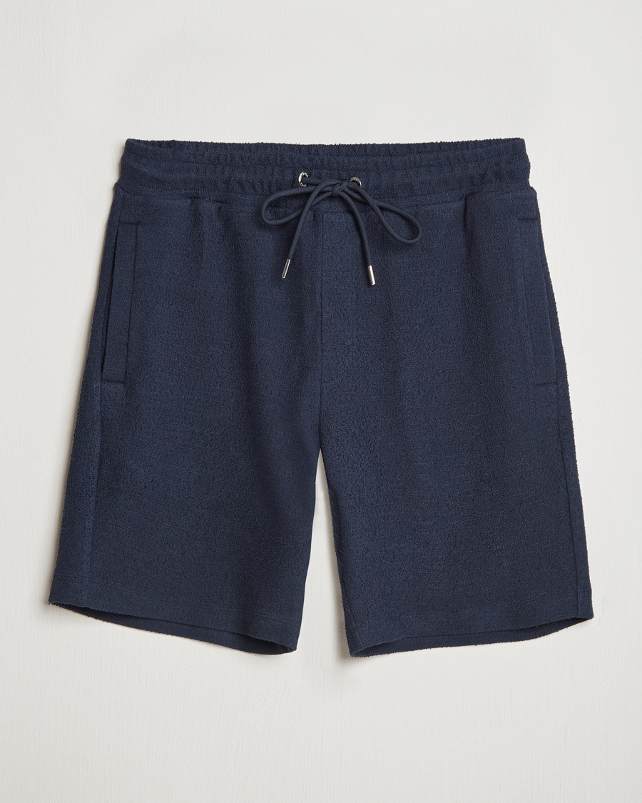 Herren | Shorts | BOSS BLACK | Leoni Terry Sweatshorts Dark Blue