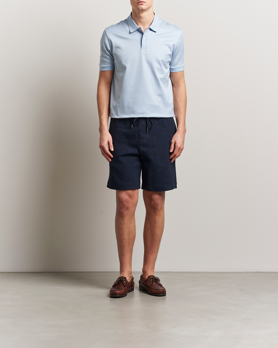 Herren | Shorts | BOSS BLACK | Leoni Terry Sweatshorts Dark Blue